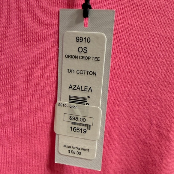 Michael Stars Bright Pink Long Sleeve Tee - Picture 3 of 5